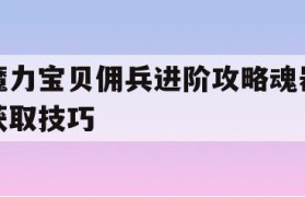 魔力宝贝佣兵进阶攻略魂器获取技巧-魔力宝贝佣兵进阶攻略魂器获取技巧大全
