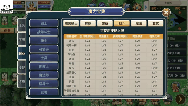 魔力宝贝格斗转职对技能有要求吗